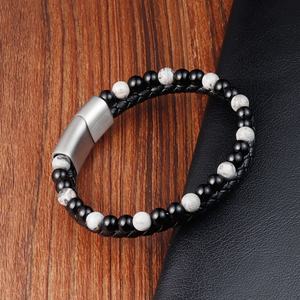 2024 Wholesale Fashion Stainless Steel Gemstone <b>Beads</b> <b>Bracelet</b> - Product Image 5