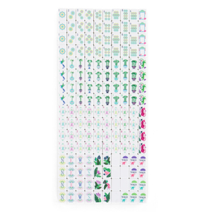 Ensemble de Mahjong Américain de Luxe Premium Pliable, Design Bohème Tropical, 160 Tuiles Acryliques Numérotées et Lettrées pour Soirées Jeux et Cadeaux - Product Image 4