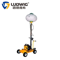 4.5m/5.5m Telescopic Mast Portable Mobile Vehicle-Mounted Balloon Light Tower Generator IP65 Construction Industrial LED Diesel