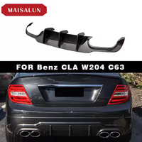Pièce d'auto W204 C63 Diffuseur arrière en fibre de carbone pour Mercedes Benz Classe C W204 Pièce de voiture