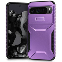 Étui rigide antichoc en plastique de haute qualité avec fenêtre coulissante pour téléphones mobiles Google Pixel 6A, 7, 7 Pro, 8 Pro, 9A