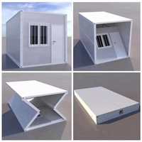 Casa Modular Portátil Desmontable de 20 pies, de Instalación Rápida, Duradera y Ecológica, Casa Contenedor Plegable para Residencia al Aire Libre