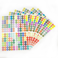 Autocollants ronds colorés imprimés sur mesure, étiquettes adhésives en vinyle imperméables pour l'emballage des produits