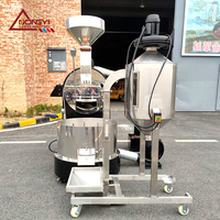Tostador de Café Automático de Gas de Alta Calidad Dongyi de 20 kg en Venta, Versión con Tecla de Presión, Artículo Económico
