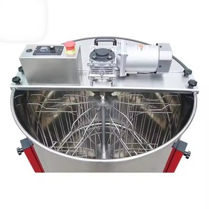 <b>Brad</b> Semi-Automatic Stainless Steel 12-Frame Centrifugal Honey Extractor with 230V/110V Compatibility and 1 Year Warranty - Product Image 3