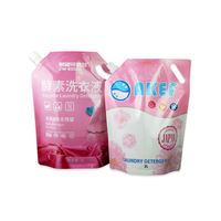 Sac à savon en plastique avec bec montant, universel, emballage de détergent de lessive, liquide de lavage