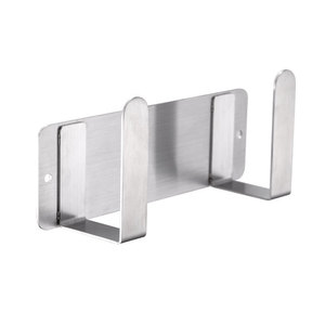 No Drill 304 Stainless Steel Kitchen <b>Pot</b> <b>Lid</b> Rack Wall Mounted Round L Size Storage Rack - Product Image 3