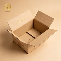 Caja de Envío Corrugada Estándar RSC Ecológica y Portátil al por Mayor, Cartón de Pared Simple/Doble, Grado Industrial, con Brillo