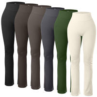 Leggings de sport pour femmes, taille haute, sans couture, élastique, couleur unie, 300g, personnalisables, vente en gros
