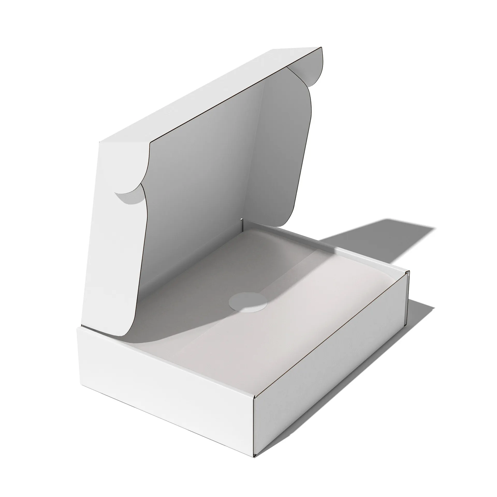 Factory White Eco Friendly Costume Mailer Box 6x8x1shipping Cardboard Paper Gloss Coated Mailer Box Plane Corrugated Postal Box
