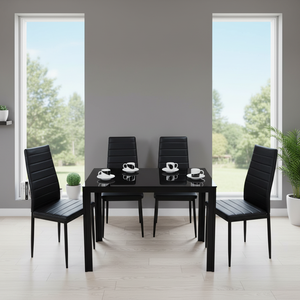 Ensemble <span class=keywords><strong>de</strong></span> salle à manger <span class=keywords><strong>moderne</strong></span> : <span class=keywords><strong>table</strong></span> <span class=keywords><strong>de</strong></span> cuisine et chaises pour salle à manger - Product Image 6