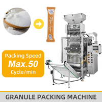 Machine à emballer automatique à plusieurs voies 4 côtés pour petit sachet de pâte de cacahuète au chocolat vinaigrette beurre de cacahuète