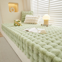 Tapis en fausse fourrure de lapin à bulles, couleur personnalisée, salon, tapis en fausse fourrure de lapin, tapis moelleux, tapis de maison