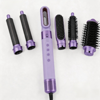 6 en 1 Auto Wrap Ionic Volumizer Sèche-cheveux Peigne Styler DC haute vitesse avec sèche-cheveux en une étape Brosse à air chaud pour le lissage