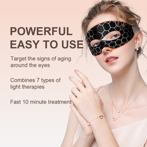 Masque pour les yeux en silicone, outil de beauté portable pour la revitalisation, aide à atténuer les cernes et les poches sous les yeux, appareil de massage électrique - Product Image 4
