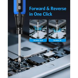 Set di cacciavite elettrico ricaricabile Cordless portatile Premium Kit di strumenti per la riparazione della casa cacciavite motorizzato - Product Image 2