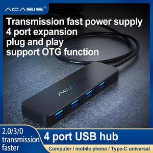 2023 Acasis Hub mới USB 4 cổng 3.0 5Gbps 4-Cổng USB dữ liệu Hub 2.0 Loại C để USB 3.0 HUB - Product Image 3