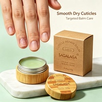 SAGALAGA Baume Réparateur Cuticules 15g – Adoucit Instantanément les Cuticules Abîmées, Nourrit et Répare, Non Gras, Soin des Ongles