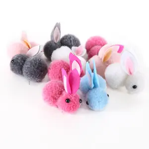 2022 Favors Toys 5Pcs Easter Spring Bunny Handmade Easter Decorations Plush Rabbit