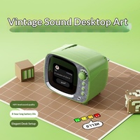 Haut-parleur intelligent JY-81PRO 5.3 avec micro intégré et batterie, boîtier en plastique, écran d'affichage, réveil, assistant vocal IA