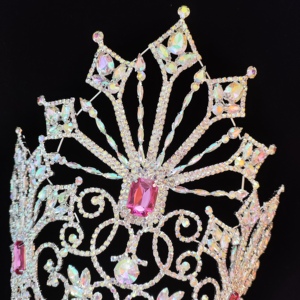 มงกุฎนางงามประดับพลอยเทียมมงกุฎนางงามมงกุฎนางงามขนาดใหญ่ - Product Image 2