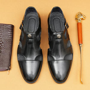 In the summer of 2025 designer handcrafted custom-made fashionable <b>sandals</b>, genuine leather formal wear and <b>Roman</b> leather shoes - Product Image 3