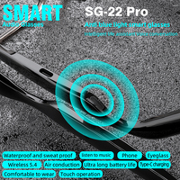 Lunettes Intelligentes Anti-Lumière Bleue WD50-SG22pro avec Fonction Musique, Indicateur Électronique et Microphone pour Musique Bluetooth, Prise en Charge de l'IA