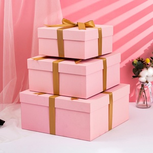Wholesale Recyclable Large <b>Square</b> Heaven Earth Cover Gift Box Matt Lamination UV Coating Embossing Valentine's Day Birthday - Product Image 5