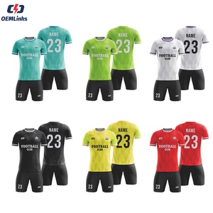 Футбольная форма на заказ с полной сублимацией, комплект футбольной экипировки с именем и номером, быстросохнущий комплект футбольной формы, футбольный набор - Product Image 1