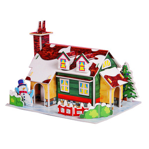 Đồ Chơi Giáo Dục Mô Hình Câu Đố Tự Làm Sáng Tạo Đồ Chơi Xếp Hình Bằng Giấy <span class=keywords><strong>3D</strong></span> Trò Chơi Xếp Hình Giáng Sinh - Product Image 6