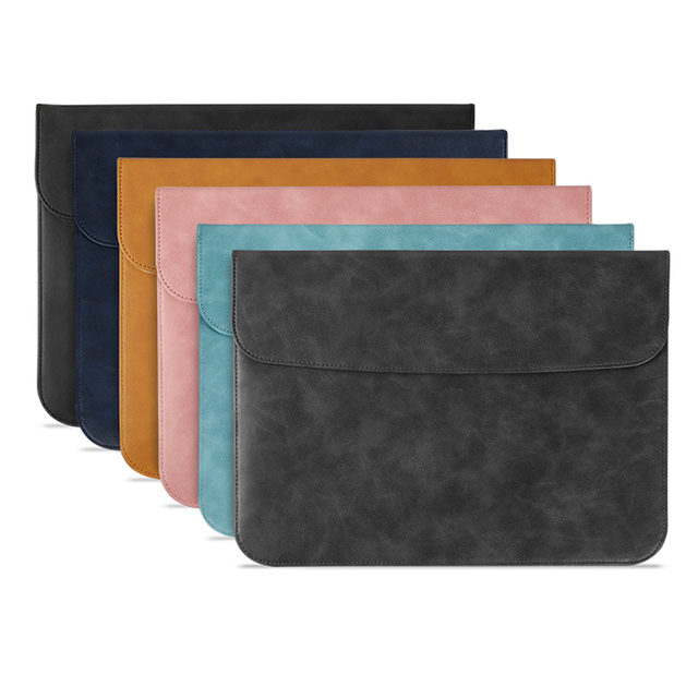 High Quality Women Men Slim Travel Tablet Protection Cover Waterproof PU Laptop Case Computer Air 11.6-15 Inch Laptop Case
