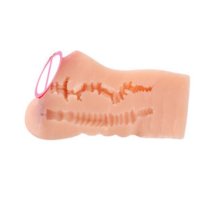 Juguetes Sexuales Masculinos, Vagina Realista de TPE, Copa de Masturbación, Estimulador Manual para Adultos con Diseño de Doble <span class=keywords><strong>Canal</strong></span> - Product Image 5