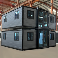 Maison extensible moderne de 20 pieds à deux étages, préfabriquée, modulaire, petite maison, villa avec double étage et design intérieur luxueux