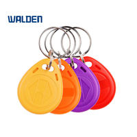 Porte-clés RFID personnalisé dupliqué avec puce IC S50 1K, 13,56 MHz, en ABS, pour clé de proximité