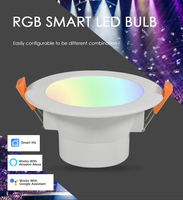 Controles de aplicaciones inteligentes Led Embedded Rgb Downlight Interior Ocio Iluminación Plano Instalación Foco