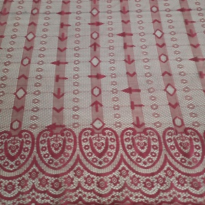 Vendita calda di moda a forma di freccia tessuto di pizzo leggero e morbido bordo ondulato tessuto di maglia utilizzato per la fabbricazione di abbigliamento - Product Image 2