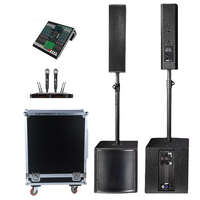 Sistema de PA y DJ Portátil DBK de Columna Line Array con Subwoofer Activo de 12 Pulgadas, Altavoces de Columna para Pequeños Eventos al Aire Libre con Subwoofer