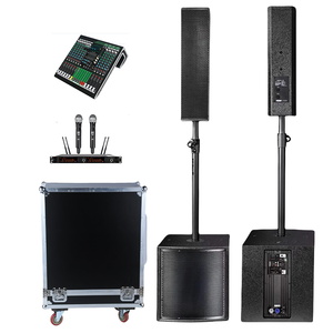 DBK xách tay dòng mảng cột <span class=keywords><strong>PA</strong></span> DJ hệ thống với 12inch Powered Loa siêu trầm nhỏ ngoài trời tổ chức sự kiện Cột loa với loa siêu trầm - Product Image 1