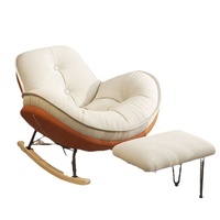 Fauteuil inclinable moderne de luxe en métal avec pédale pour salon, idéal pour la vente en gros