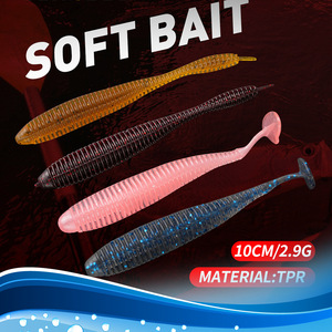 เหยื่อปลอม WildTrek 105 มม. 2.9 กรัม แบบมีริ้ว TPE หางแบบ Paddle Tail และ Needle Tail สองแบบ เหยื่อปลอมนิ่มสำหรับตกปลาแบส<span class=keywords><strong>ใน</strong></span>น้ำจืด - Product Image 1