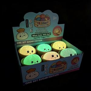 Jouet Squishy Bao Bun Lumineux et Pailleté pour Halloween, Doux à Presser, Anti-stress, Boîte Mystère avec Cuiseur Vapeur - Entrepôt USA - Product Image 6