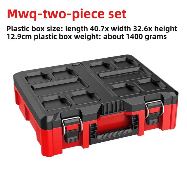 Heavy Duty Stackable Toolbox Professional Modular Tool Storage System Plastic Tool Box for Truck Service