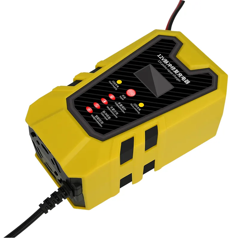 Car Battery Charger 12V2A/3A/5A/10A Pulse Repair Intelligent 12 Volt For Lead Acid Li-ion Battery Charger