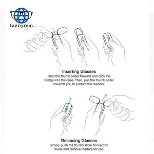 Teenyoun Wholesale Nose Clip <strong>Reading</strong> <strong>Glasses</strong> Lightweight TR90 Convenient Personalized Retro Personality <strong>Mini</strong> Eyewear Custom Logo - Product Image 6
