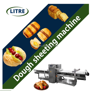 Machine automatique de stratification et de découpe de pâte feuilletée PLC nouvelle ajuste l'épaisseur des rouleaux de pâte et de farine pour les boulangeries pour le blé - Product Image 2
