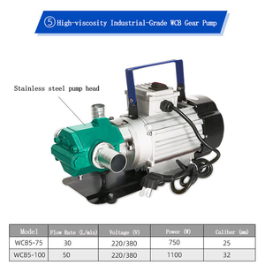 Pompe à engrenages industrielle antidéflagrante QY pour un transfert sûr des eaux usées industrielles - Product Image 2