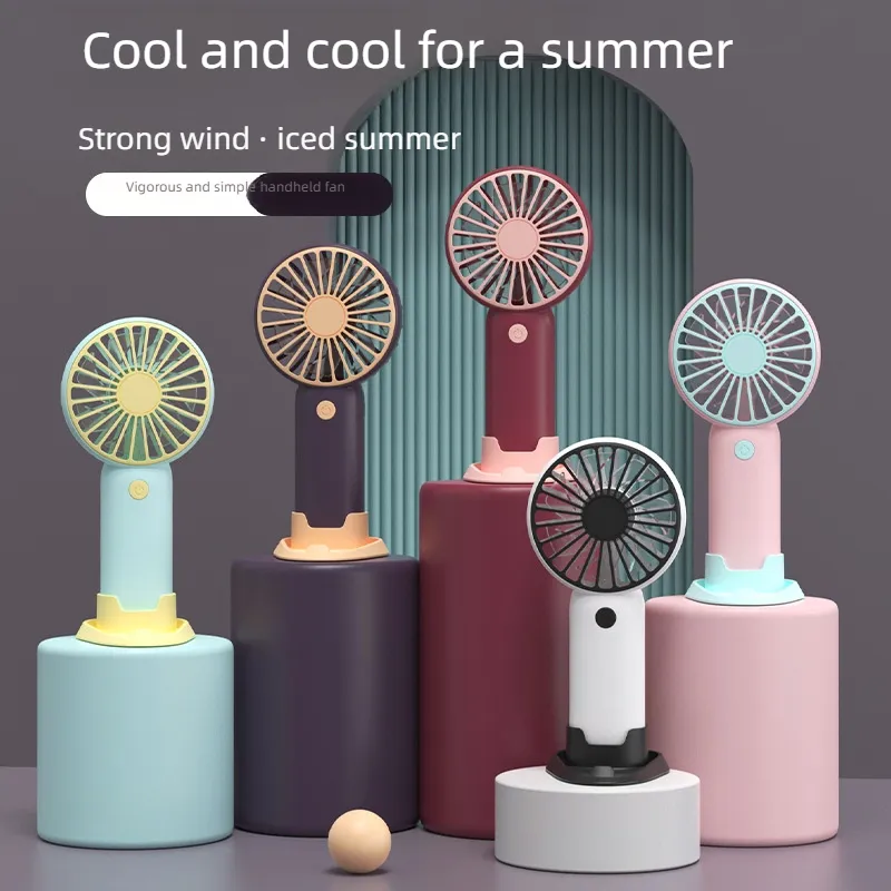Ventilador elétrico promocional de refrigeração de mesa pessoal com base de dormitório de escritório Android Recarregável Cooling Magic