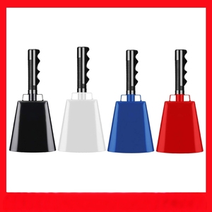 Cloche de vache en acier avec poignée Fabricants de bruit Acclamations Cloches Cloche pour événement sportif - Product Image 2