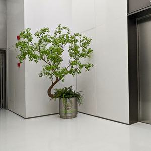 Nouvelle arrivée Offre Spéciale plantes nordiques simulées en plastique <span class=keywords><strong>Pieris</strong></span> Japonica petit <span class=keywords><strong>arbre</strong></span> pour la maison hôtel bureau paysage - Product Image 3
