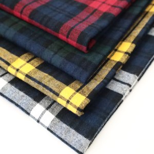 100% coton Tartan Check Plaid Fabric 16S 150gsm <span class=keywords><strong>doux</strong></span> respirant fil teint bleu foncé <span class=keywords><strong>blanc</strong></span> tissé pour les vêtements pour femmes garçons - Product Image 6